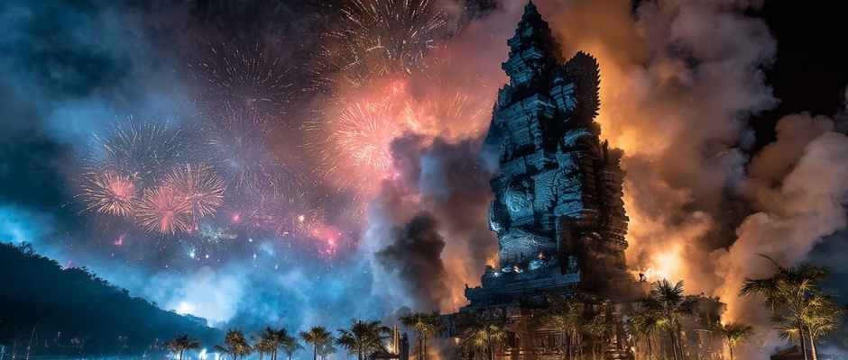 новорічна ніч в Garuda Wisnu Kencana, Балі