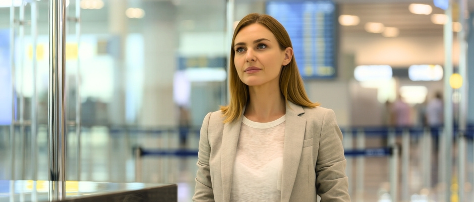 Перевірка на стійці реєстрації в аеропорті